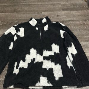 Sherpa like quarters zip jacket